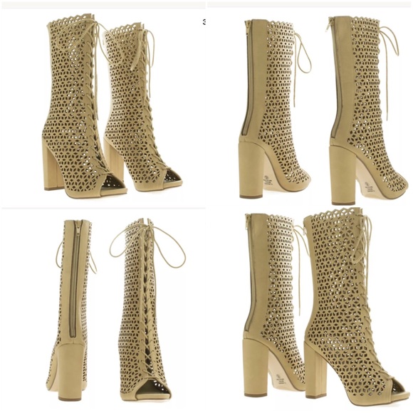 Cut out lace up Bootie - Picture 8 of 9